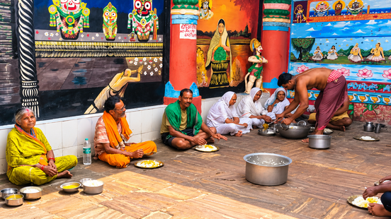 Annadan at Gangamata Matha, Puri