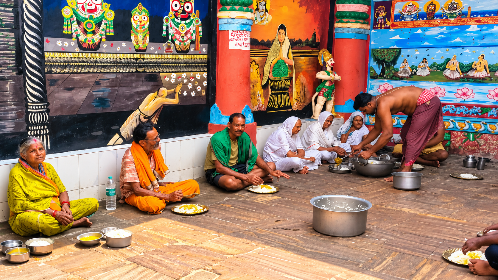 Annadan at Gangamata Matha, Puri