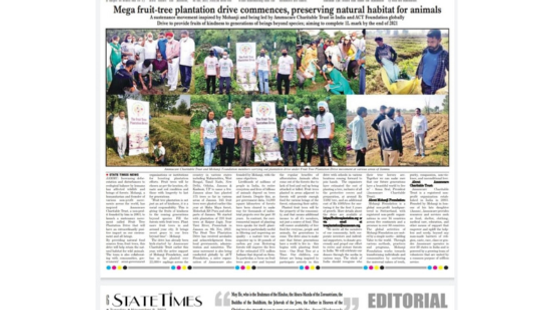 Ammucare Launches Mega Fruit-Tree Plantation Drive to Preserve Natural Habitat for Animals