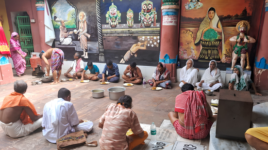 Annadan at Gangamata Matha, Puri