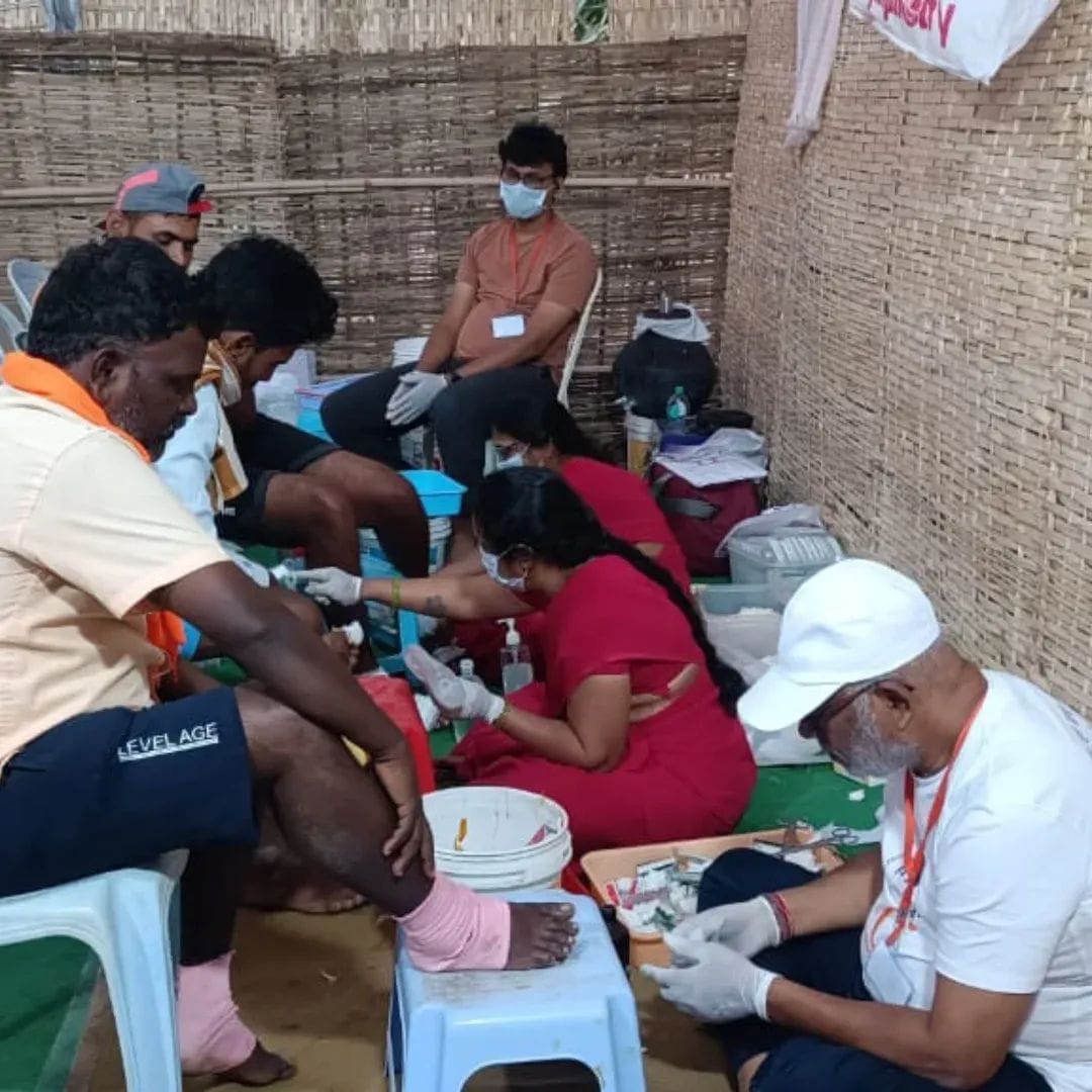 Foot Massage By Our Volunteers 